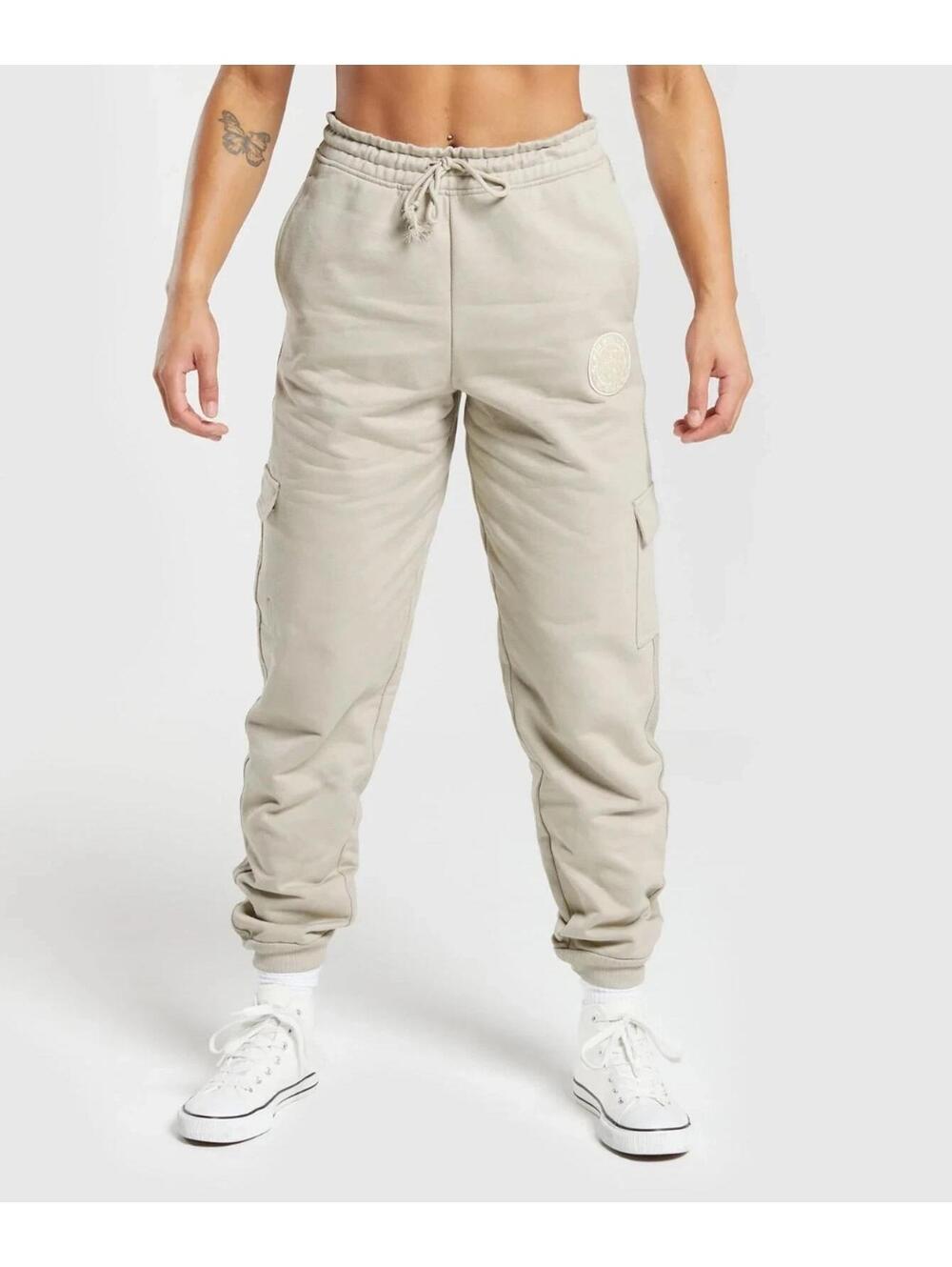 New GYMSHARK Legacy Jogger Women's Size Small Washed Stone New With Tags NWT